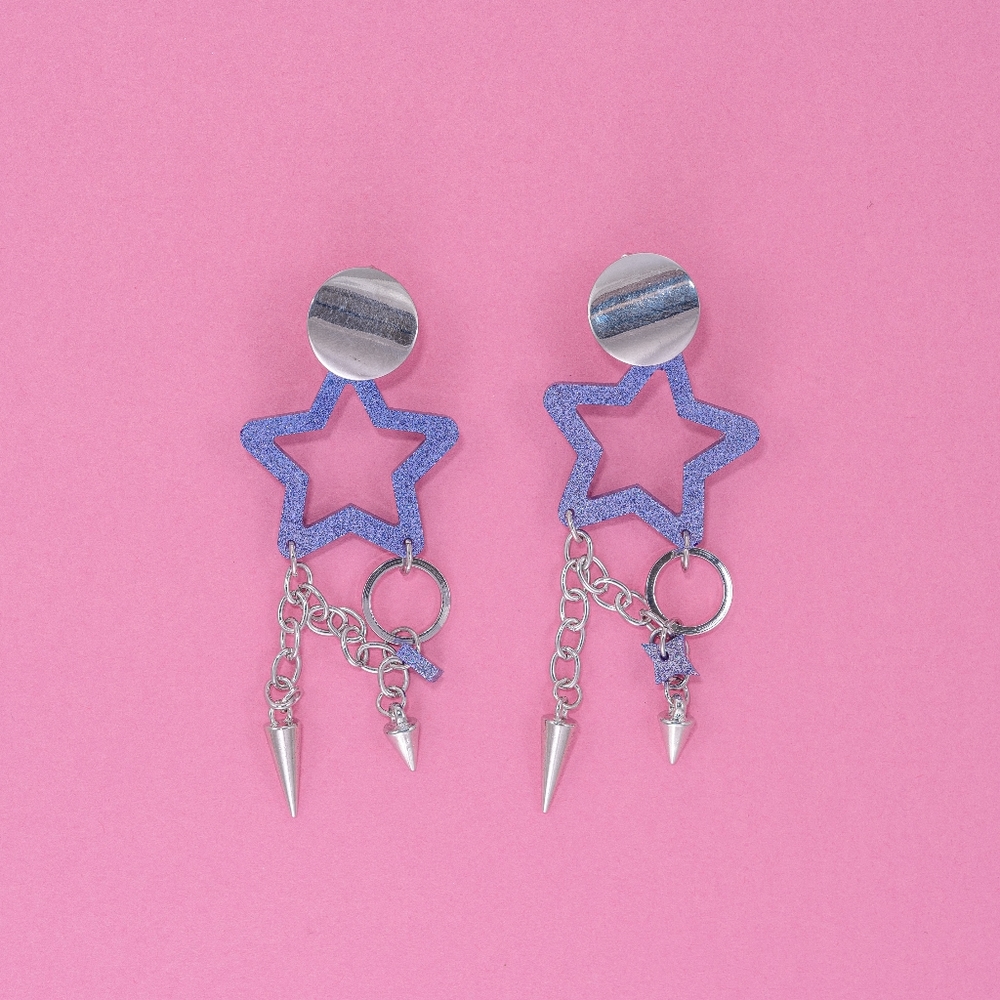 ⭐️ Holographic Lilac Astrid Earrings ⭐️